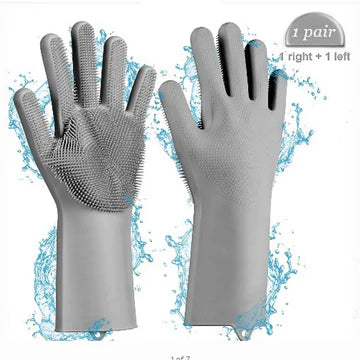 Silicone Dishwashing Full Finger Gloves