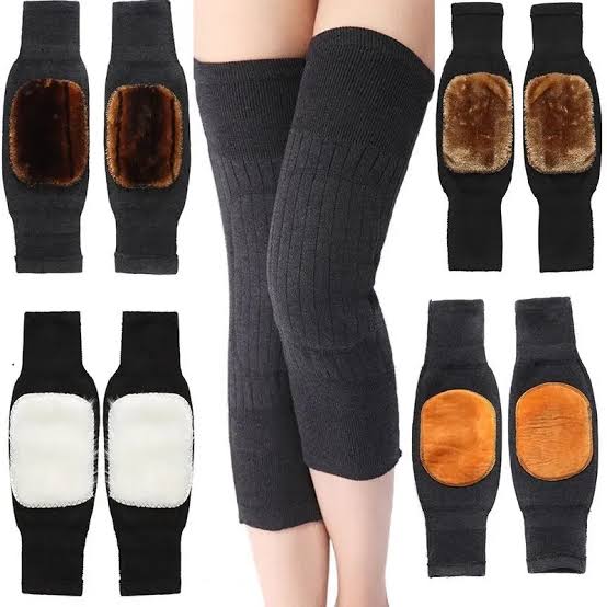 Pair Knee Warmer | Winter Warm Thermal Knee Warmers | Knee Protector (Random Color)