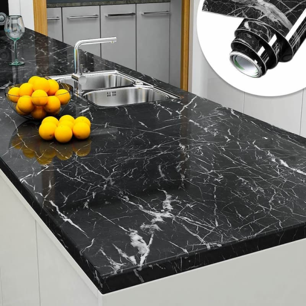 Marble Sheet Sticker For Kitchen, Cupboard, Wall – 02 Meter