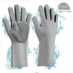 Silicone Dishwashing Full Finger Gloves