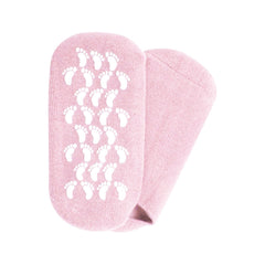 Reusable Silicone Spa Gel Socks For Dry Feet And Cracked Heel Treatment – Moisturizing Hydrating Softening And Skin Smoothing Overnight Foot Care