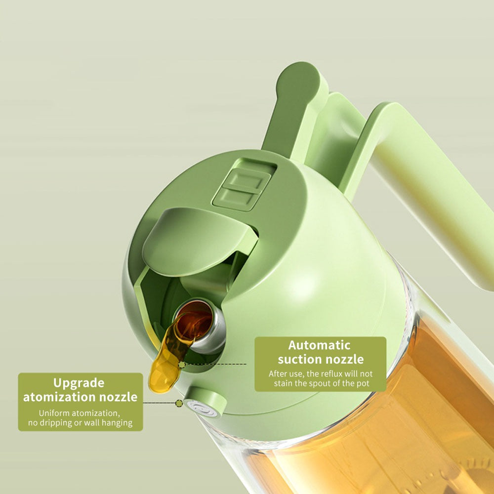 2 in 1 Oil Sprayer Bottle Kitchen Tool for Cooking Baking BBQ Easy Spray and Convenient Use - 470ML Rs 564