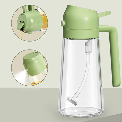 2 in 1 Oil Sprayer Bottle Kitchen Tool for Cooking Baking BBQ Easy Spray and Convenient Use - 470ML Rs 564