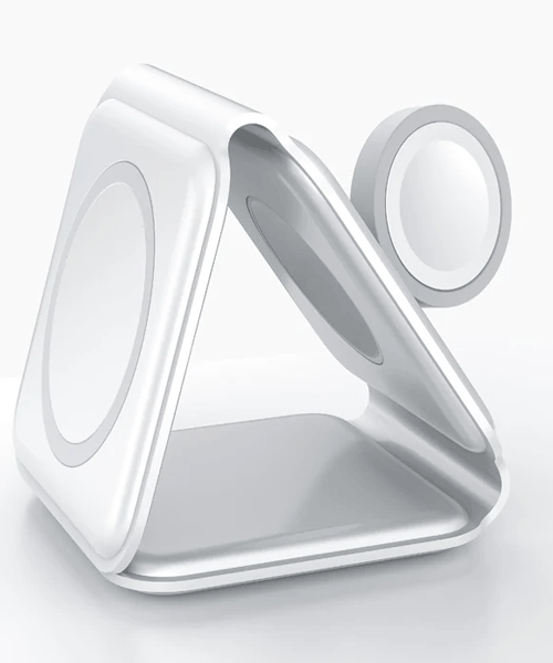 3 in 1 Magnetic Foldable Wireless Charging Station 15W Fast Charger for iPhone, AirPods & Smartwatch