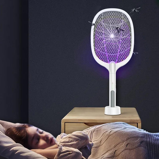 Electric Rechargeable Mosquito Killer Racket with Stand