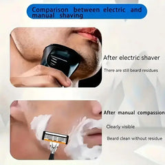Double Razor Blades Replaceable Heads Old Manual Fine Razor Men's Shaving Razor 1 Blade Frame 20 Heads
